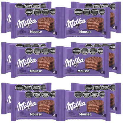 Pampa Direct Milka Alfajor Triple Cookie with Chocolate Mousse, 55 g / 2 oz (pack of 12)
