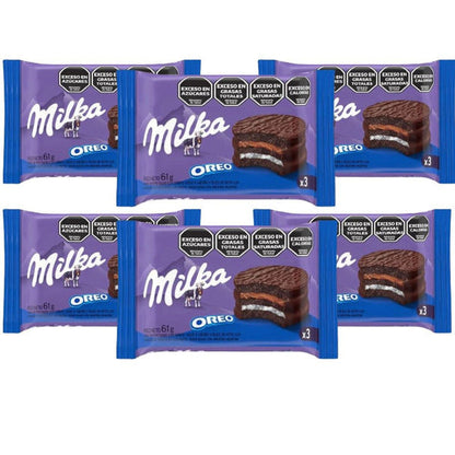 Pampa Direct Milka Alfajor Triple Oreo with Dulce de Leche and Vanilla Cream, 61 g / 2.15 oz (pack of 6)