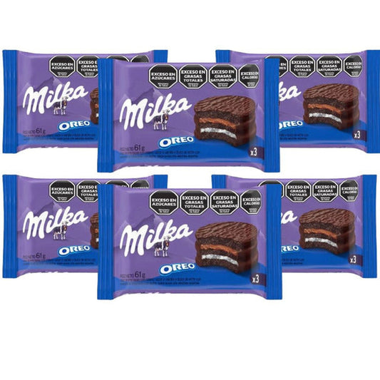 Pampa Direct Milka Alfajor Triple Oreo with Dulce de Leche and Vanilla Cream, 61 g / 2.15 oz (pack of 6)
