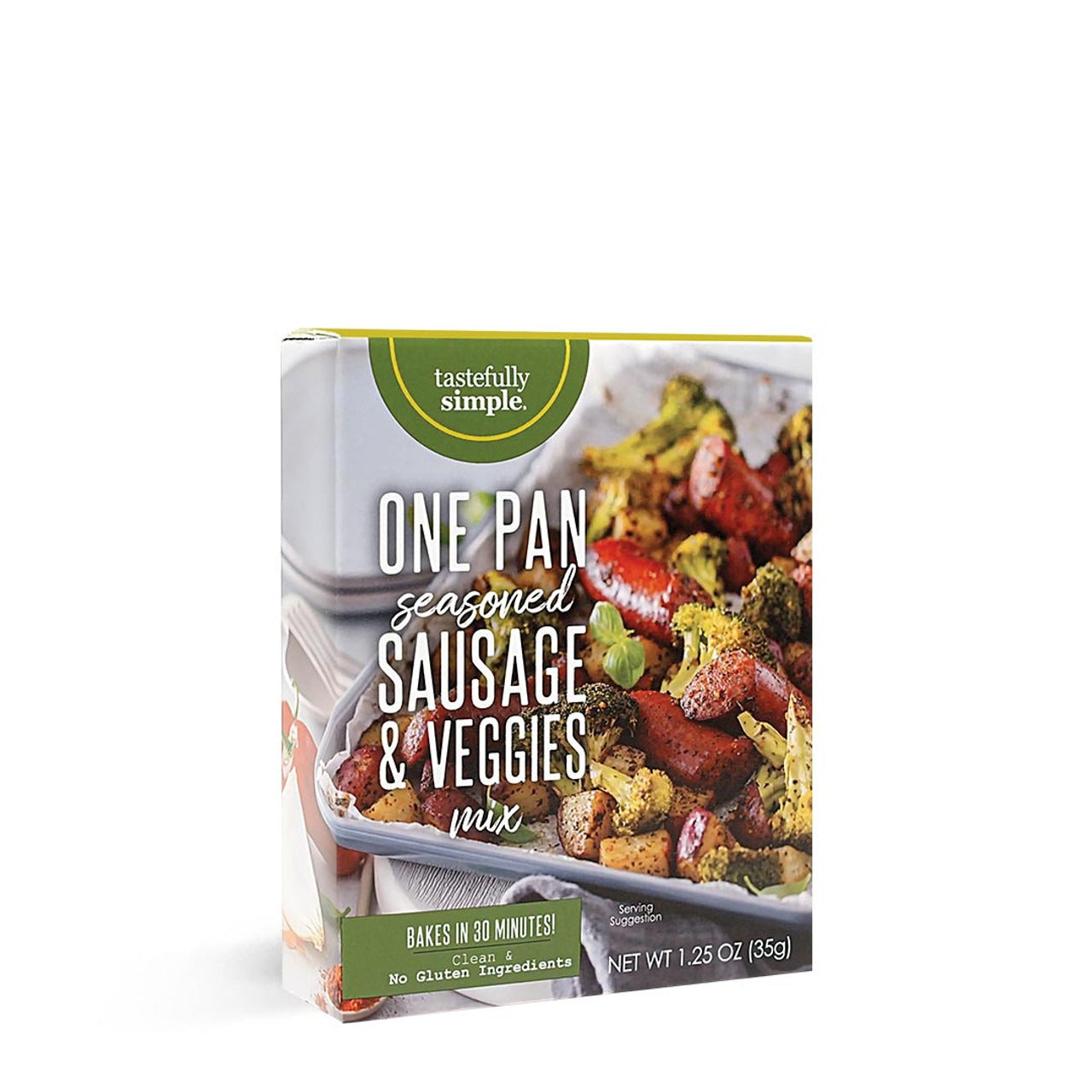 Tastefully Simple ONE Pan Seasoned Sausage & Veggies Mix