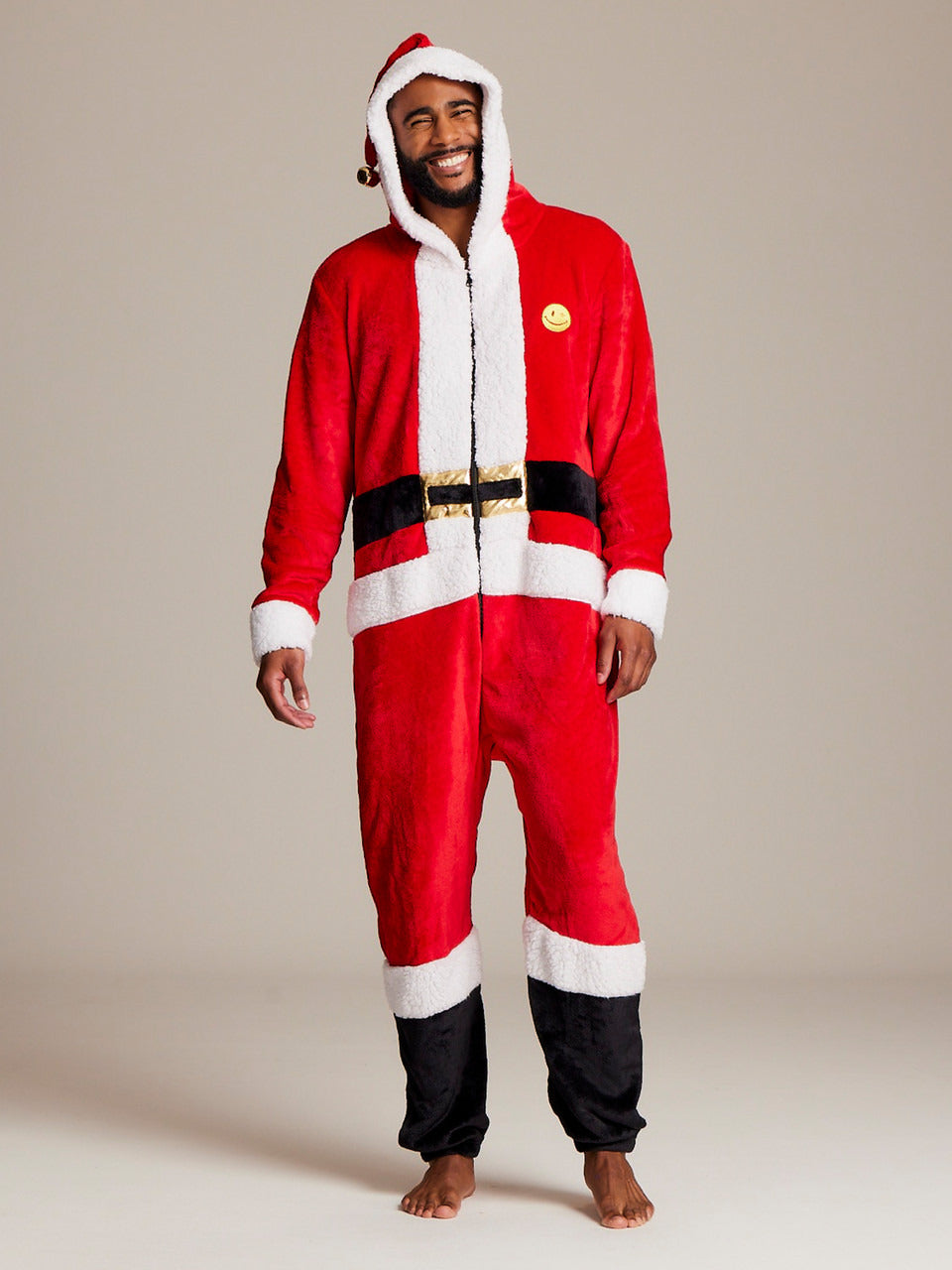 Joe Boxer Plush Santa Holiday Onesie