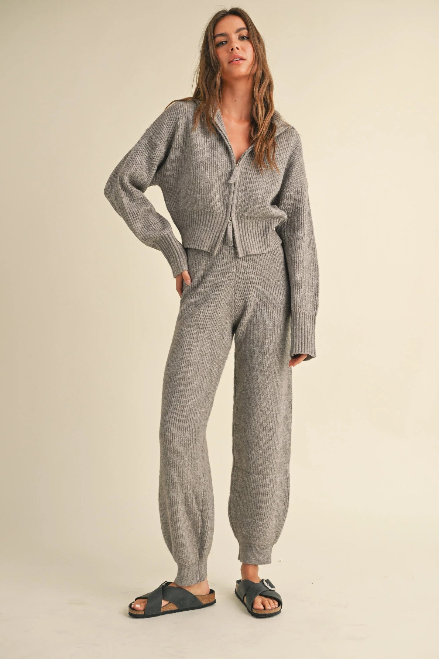 Ruby & Jenna Women's Sweater Jogger Pant