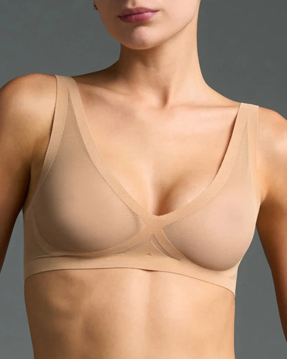 EBY Sheer Bralette - Champagne
