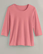 BLAIR Women's Tops Essential Knit Three-Quarter Sleeve Tee 2 (Petite) - x5
