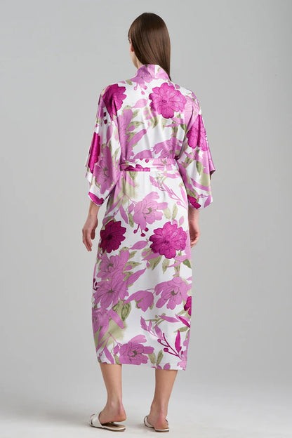 NATORI Peony Blossom Kimono Robe