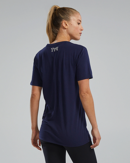 TYR Women's TYR Women's Ultrasoft Lightweight Tri Blend Tech Tee - Big Logo