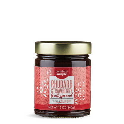 Tastefully Simple Rhubarb Strawberry Fruit Spread