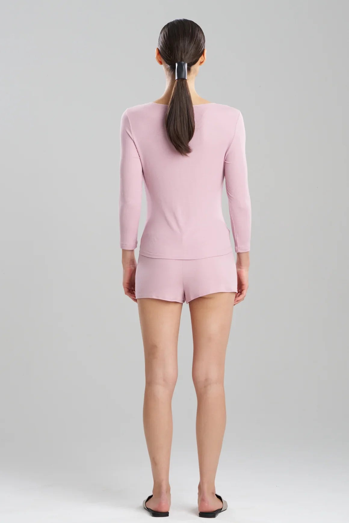 NATORI Rib Essentials Long Sleeve Shorts PJ