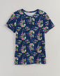 BLAIR Women's Tops Print Short Sleeve Pointelle Henley Top 3 (Misses) - x3