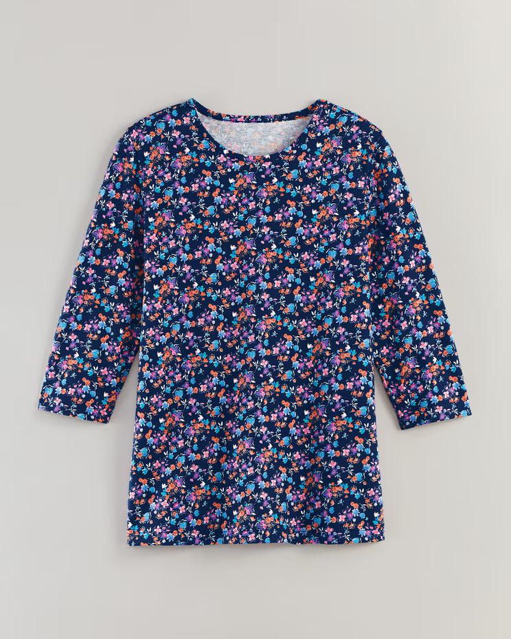 BLAIR Women's Tops Three-Quarter Sleeve Anytime Tee 4 (Petite) - x5