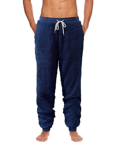 Joe Boxer Men's Soft Sherpa Solid Color Jogger