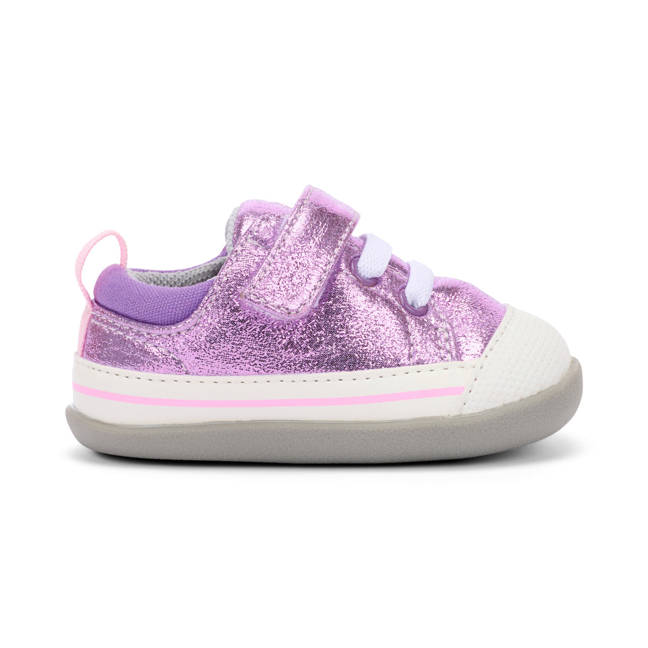 See Kai Run Girl's Stevie (First Walker) Purple Shimmer