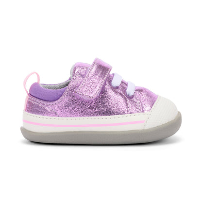 See Kai Run Girl's Stevie (First Walker) Purple Shimmer