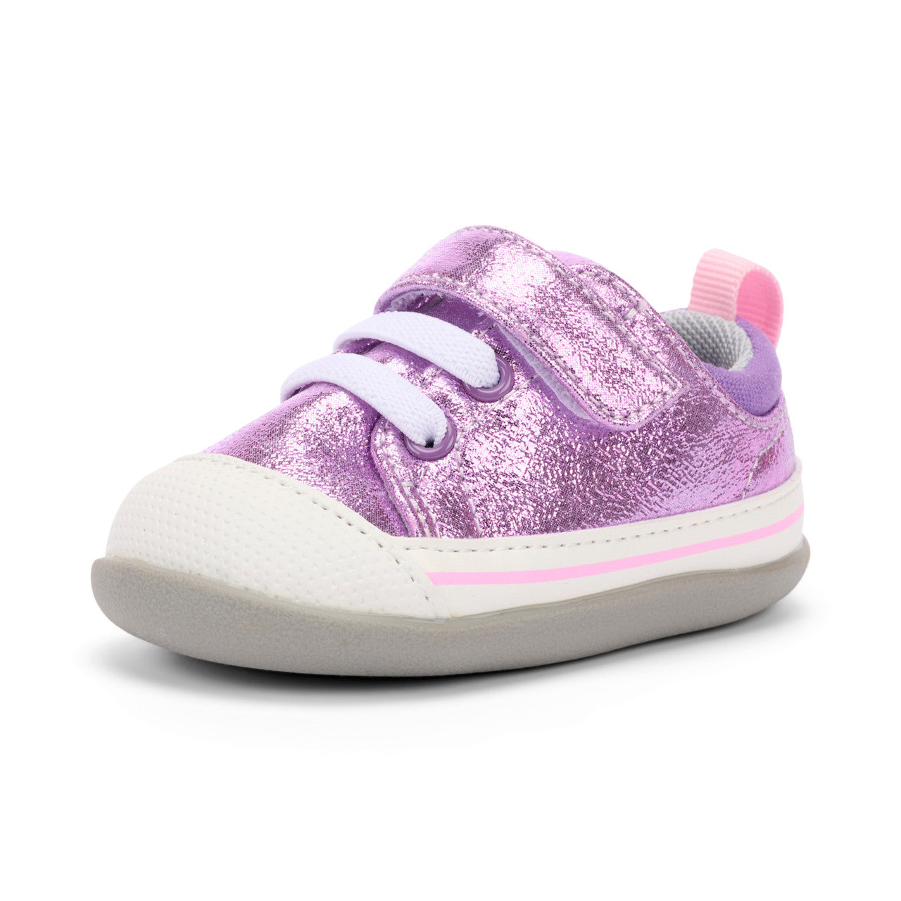 See Kai Run Girl's Stevie (First Walker) Purple Shimmer