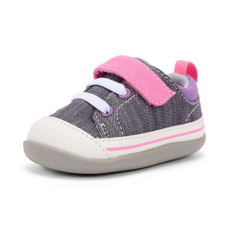 See Kai Run Girl's Stevie (First Walker) Gray/Pink