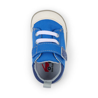 See Kai Run Boy's Stevie Mini (First Walker) Kelly Blue