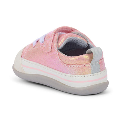 See Kai Run Girl's Stevie Mini (First Walker) Pink Metallic