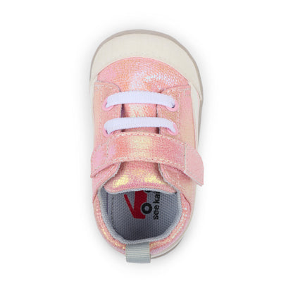 See Kai Run Girl's Stevie Mini (First Walker) Pink Metallic