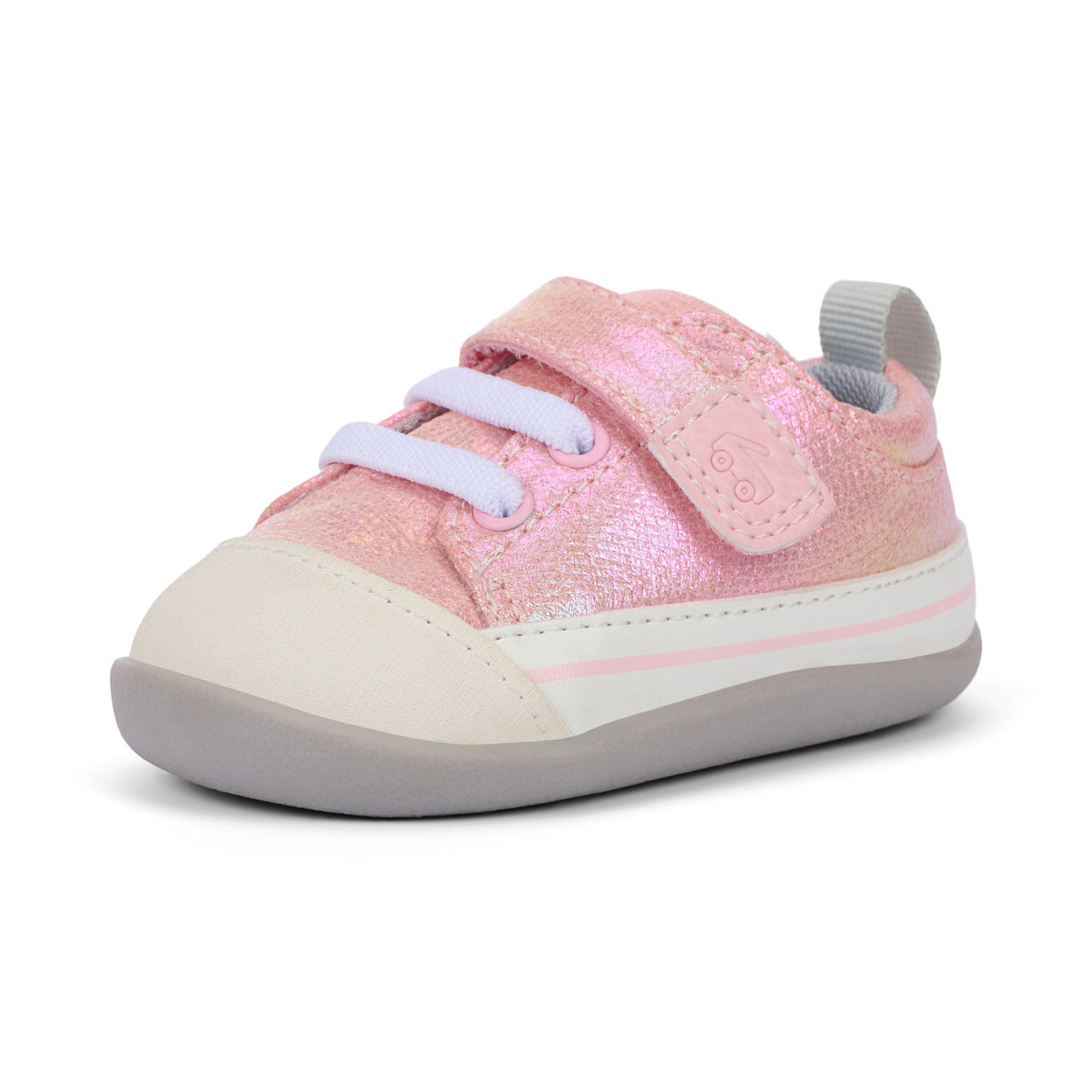 See Kai Run Girl's Stevie Mini (First Walker) Pink Metallic