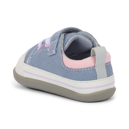 See Kai Run Girl's Stevie Mini (First Walker) Gray Denim