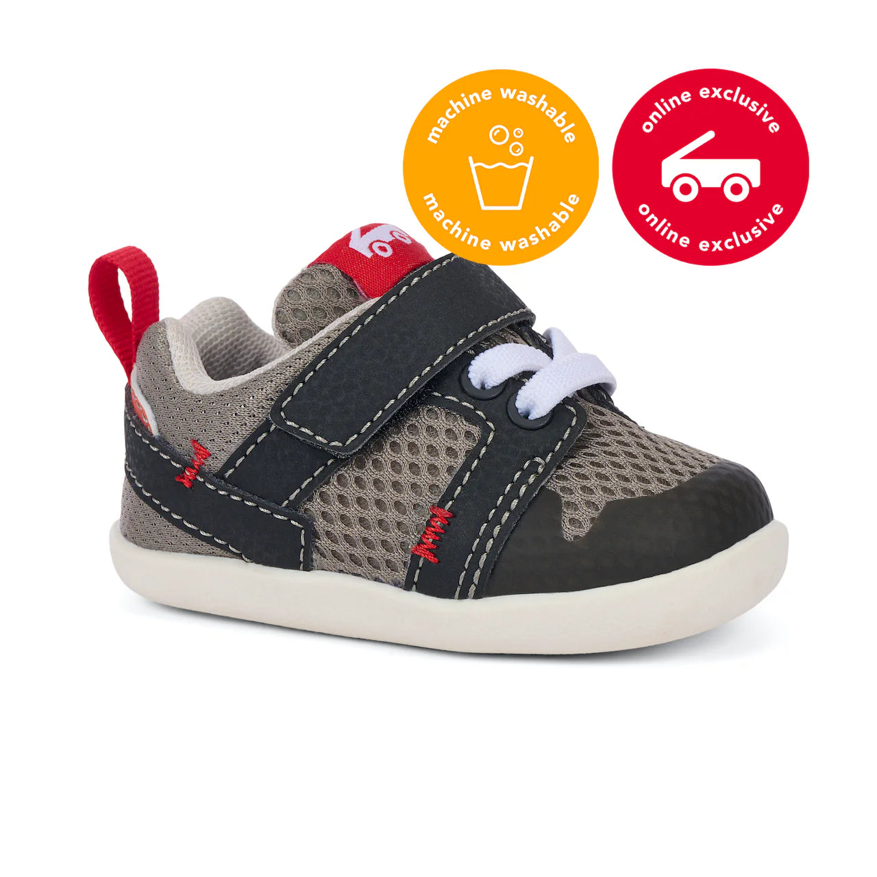 See Kai Run Boy's Viento Mini (First Walker) Gray