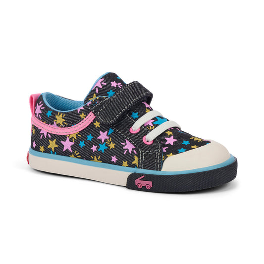 See Kai Run Kristin Black Denim/Stars