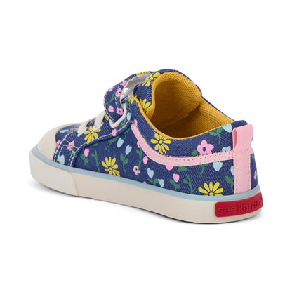 See Kai Run Kristin Blue Denim/Floral
