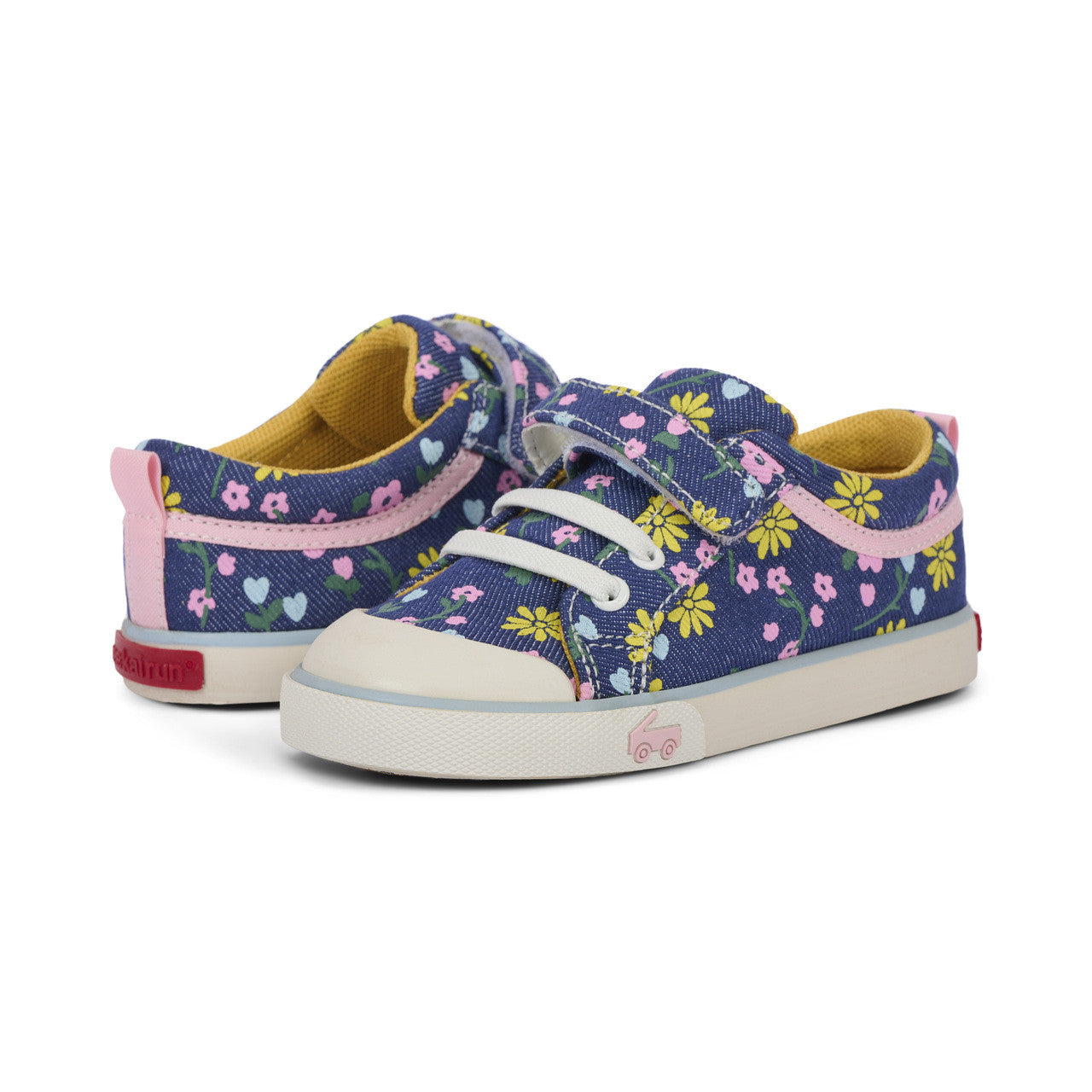 See Kai Run Kristin Blue Denim/Floral