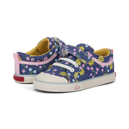 See Kai Run Kristin Blue Denim/Floral