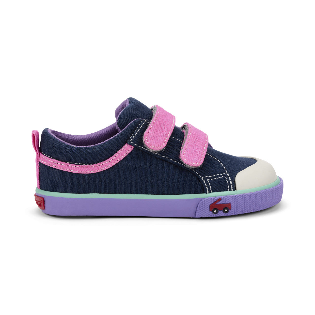 See Kai Run Girl's Robyne Navy/Hot Pink