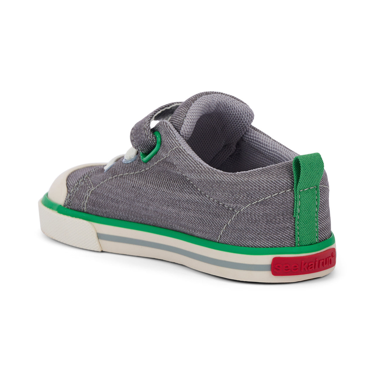 See Kai Run Boy's Stevie II Gray Denim/Green