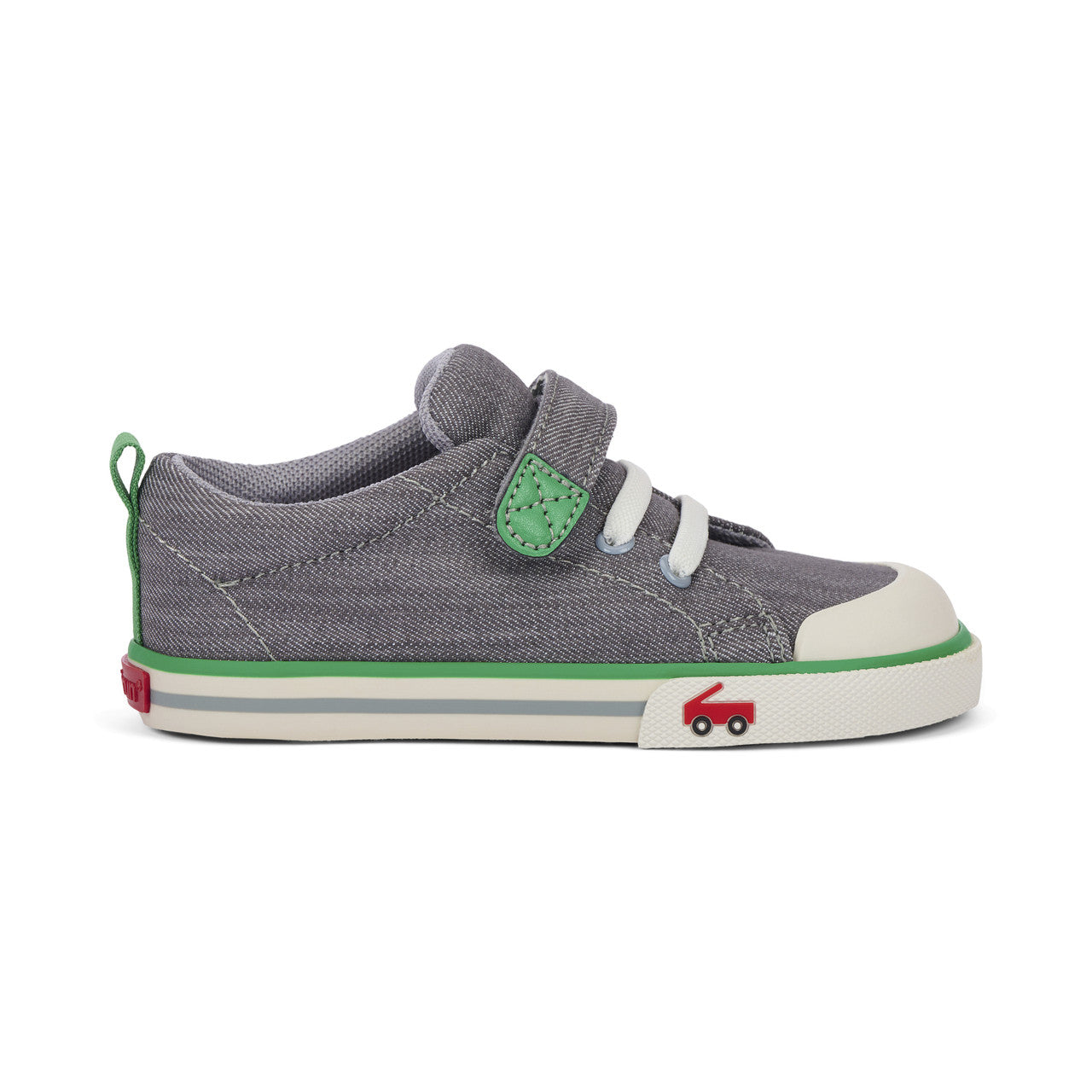 See Kai Run Boy's Stevie II Gray Denim/Green