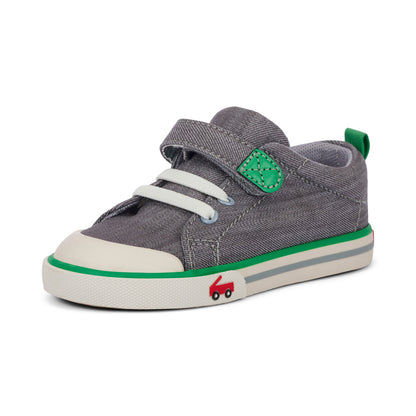 See Kai Run Boy's Stevie II Gray Denim/Green