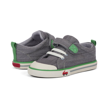 See Kai Run Boy's Stevie II Gray Denim/Green