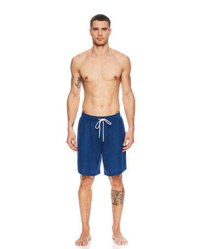 Joe Boxer Men's Navy Blue Moisture Wicking Lounge Shorts