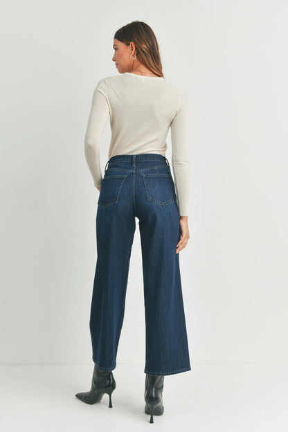 Ruby & Jenna Women's Just Black - Seamed Utility Straight