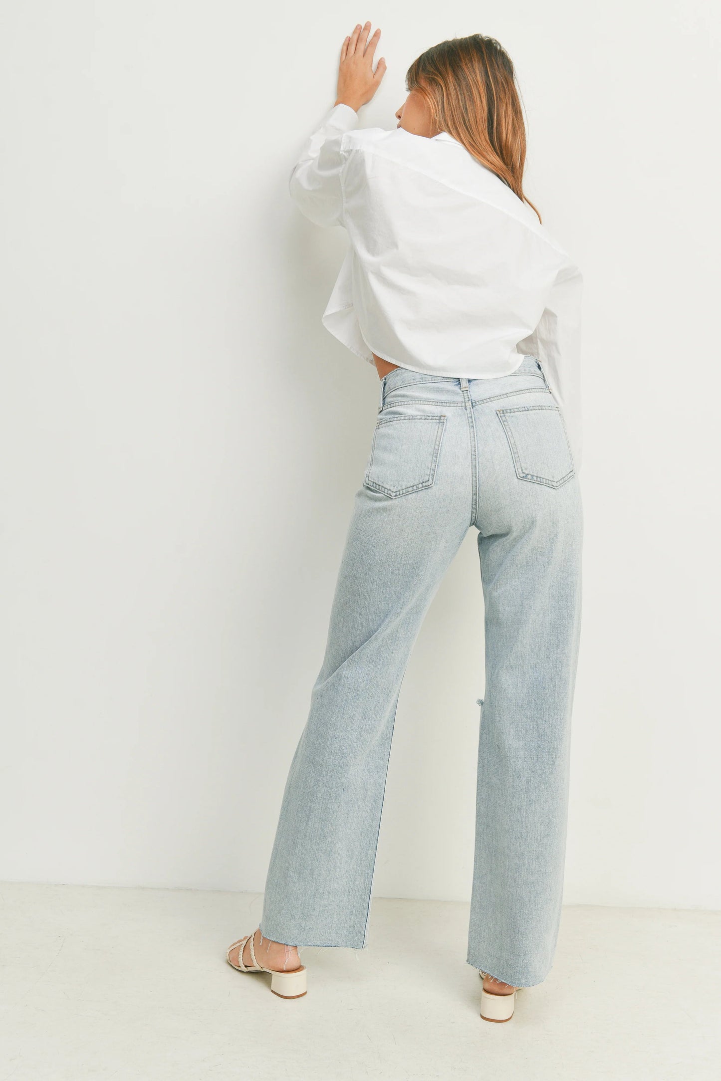 Ruby & Jenna Women's Just Black- Boyfriend Straight