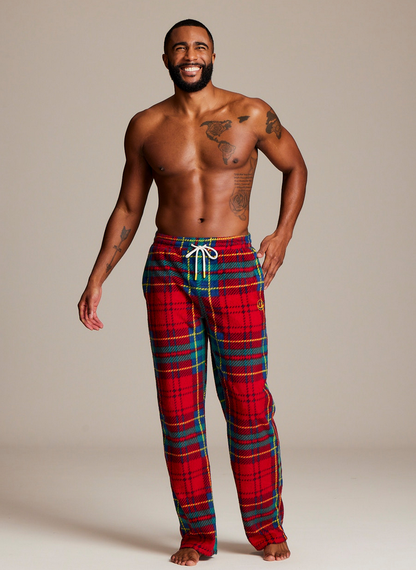 Joe Boxer Men's Tartan Fleece Pants