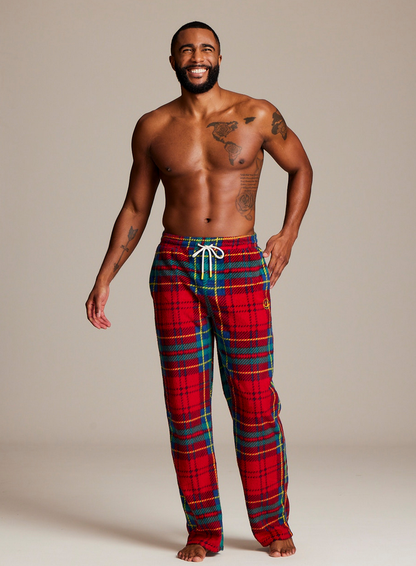 Joe Boxer Men's Tartan Fleece Pants