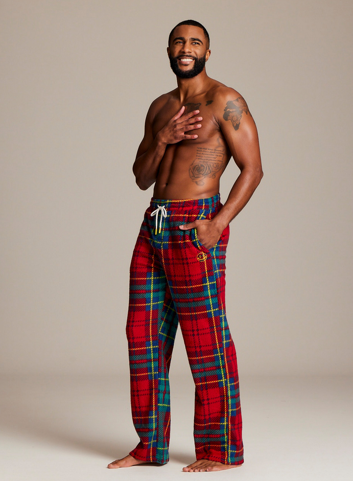 Joe Boxer Men's Tartan Fleece Pants