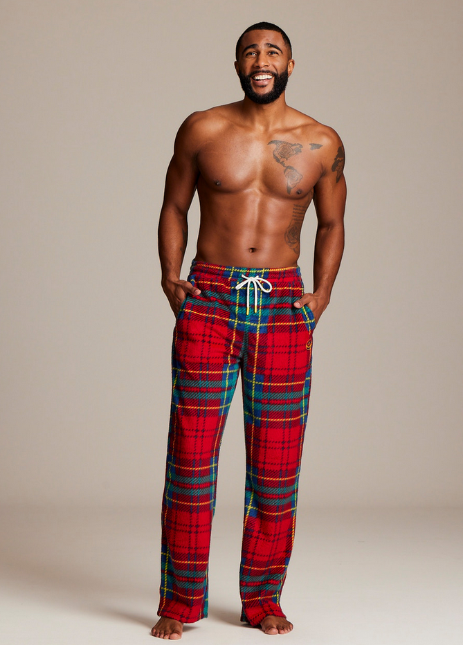 Joe Boxer Men's Tartan Fleece Pants