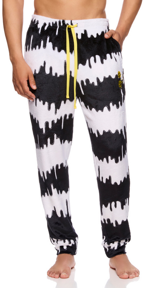 Joe Boxer Men's Dripping Vibes Plush Joggers