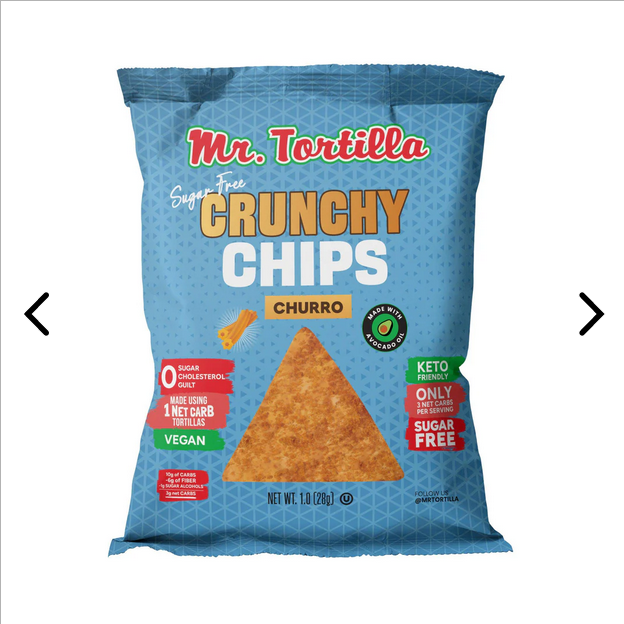 Mr. Tortilla Churro Crunchy Chips - 12 Pack