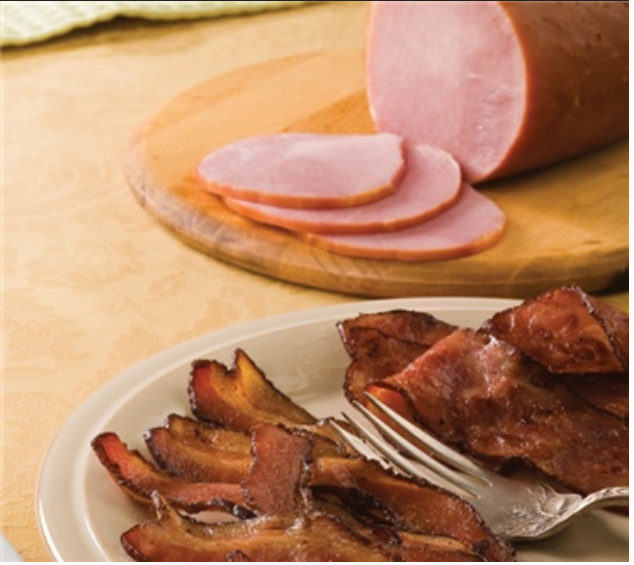 Dakin Farm 2 lb Cob-Smoked Bacon & 1.5 lb Sliced Canadian Bacon