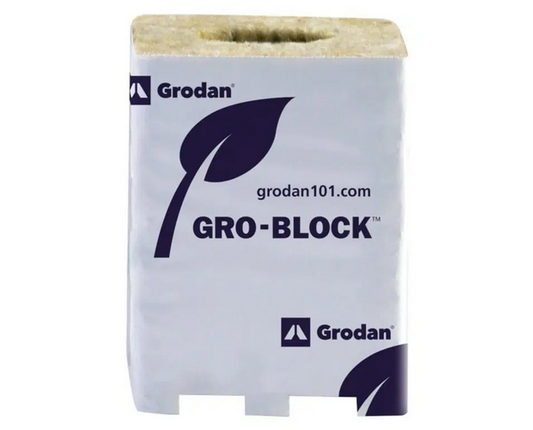 HTG Supply Grodan Rockwool / Stonewool 3″ x 3″ x 4″ Gro Blocks – 8 Pack