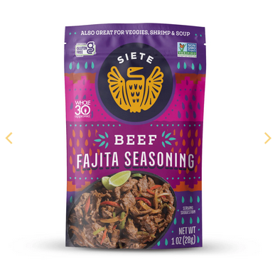 Siete Foods Beef Fajita Seasoning - 6 pack