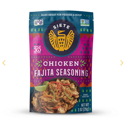 Siete Foods Chicken Fajita Seasoning - 6 pack