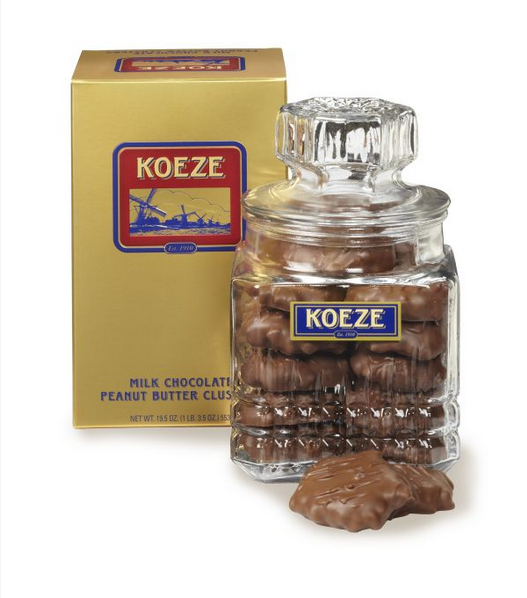 Koeze Cream Nut Peanut Butter Clusters- 19.5 oz. Decanter