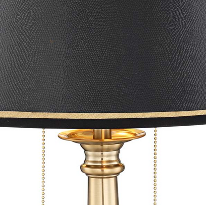 Lamps Plus Barnes and Ivy Georgetown 28 1/2" Brass Traditional Lamp with USB Port