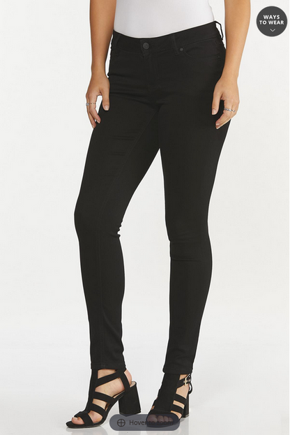 Cato Fashions Women's Black Jeggings